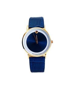 Blue Dial Watch, Universal Point Watch, Slim Watch