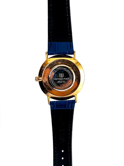 Blue Dial Watch, Universal Point Watch, Slim Watch