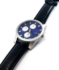 Baisheng Watch, Blue Dial Watch, Leather Strap Watch