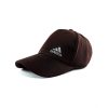 A stylish Men's Brown Adidas Logo Cap with an adjustable back.