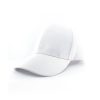 A versatile Cotton Blend White Cap in a natural, simple color with an adjustable back, suitable for both men and women.