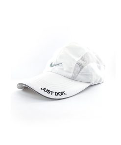 A stylish Adidas Unisex Adult White Cap with adjustable back.
