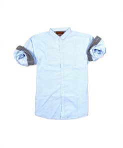 A stylish Slim Fit Long Sleeve Sky Printed shirt.