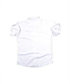 A sophisticated Men Full Sleeve White Texture Casual Shirt.