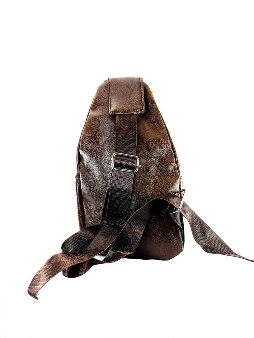 A sophisticated Armani Classic Crossbody Shoulder Brown Bag with a dedicated mobile phone compartment.