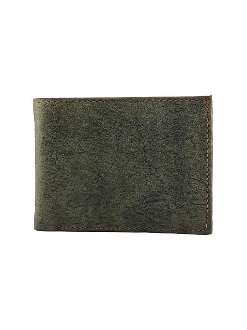 A classic Men's Green Medium Size Bifold Wallet.