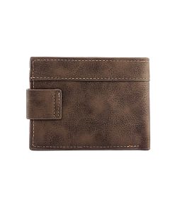 A stylish Balisi Brown Locking Bifold Smart Wallet.