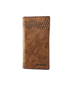 A stylish Boweisi Long Leather Wallet with Mobile and Card Holder.