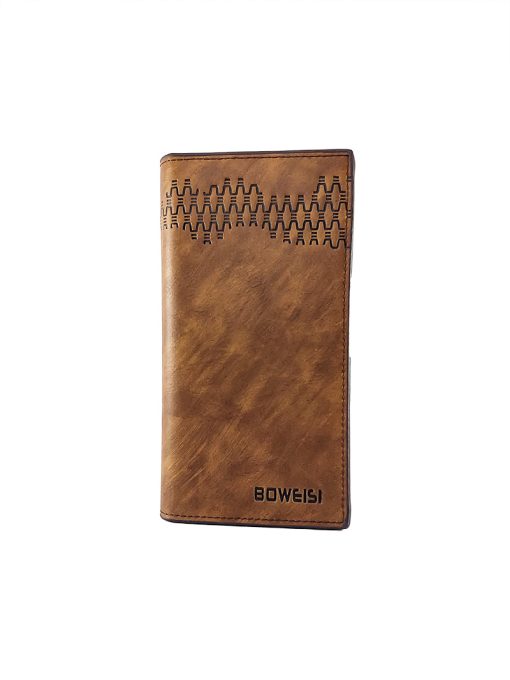 A stylish Boweisi Long Leather Wallet with Mobile and Card Holder.