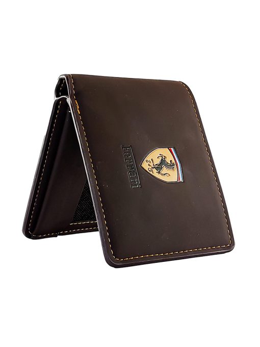 Stylish Ferrari Faux Leather Bi-Fold Wallets for Men and Boys.