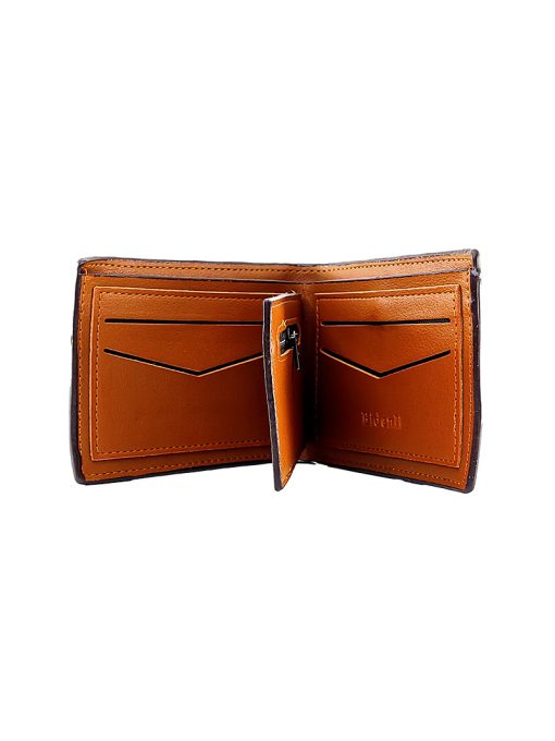 A sophisticated Bidenli Dark Brown Bifold Leather Wallet with Envelop Pocket Style.