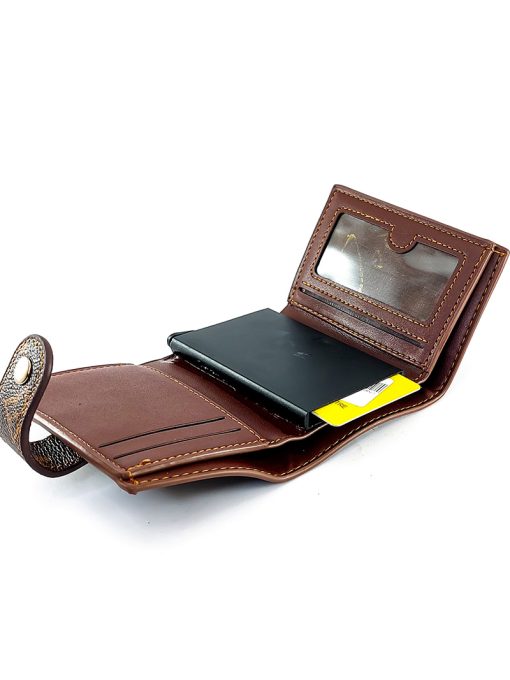 A luxurious Louis Vuitton Lock Wallet with Auto Card Holder Box.