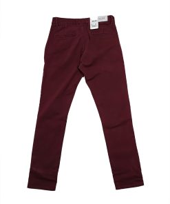 Stylish Men's Slim Fit Cotton Jeans in Red