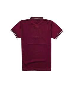 Classic Polo Shirt by Fred Perry in Maroon-Mehroon with Half Sleeves and Grip