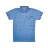 Classic Polo Shirt by Fred Perry in Sky Blue with Half Sleeves and Grip